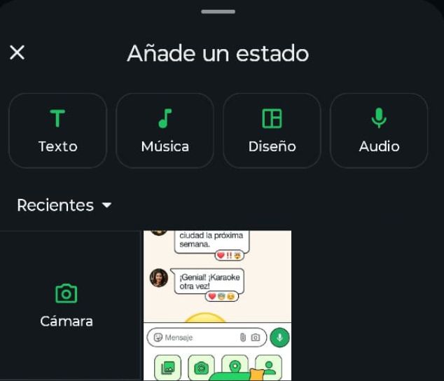 États de WhatsApp