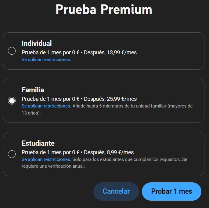 Prix ​​officiels de la famille YouTube
