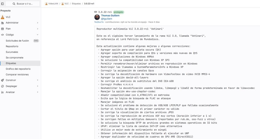 Mettre à jour la compilation