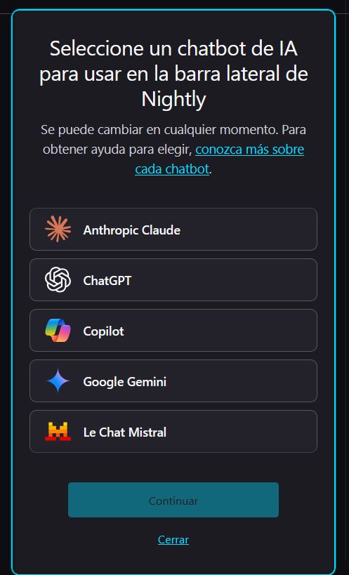 Panneau latéral dans Firefox