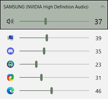 Ajuster le volume des programmes Windows