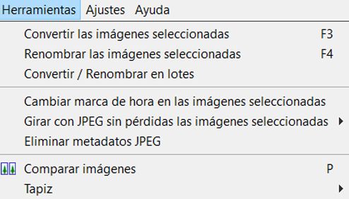 outils supplémentaires faststone