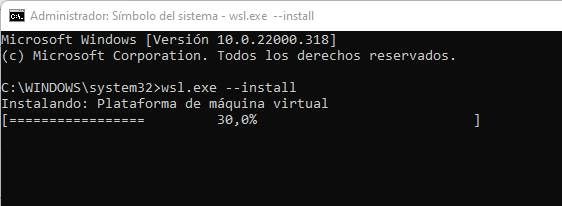 Activer WSL