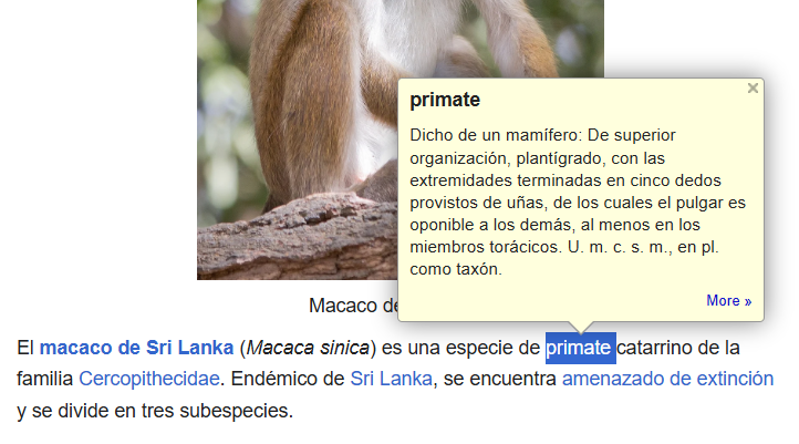 Dictionnaire Google sur Wikipédia