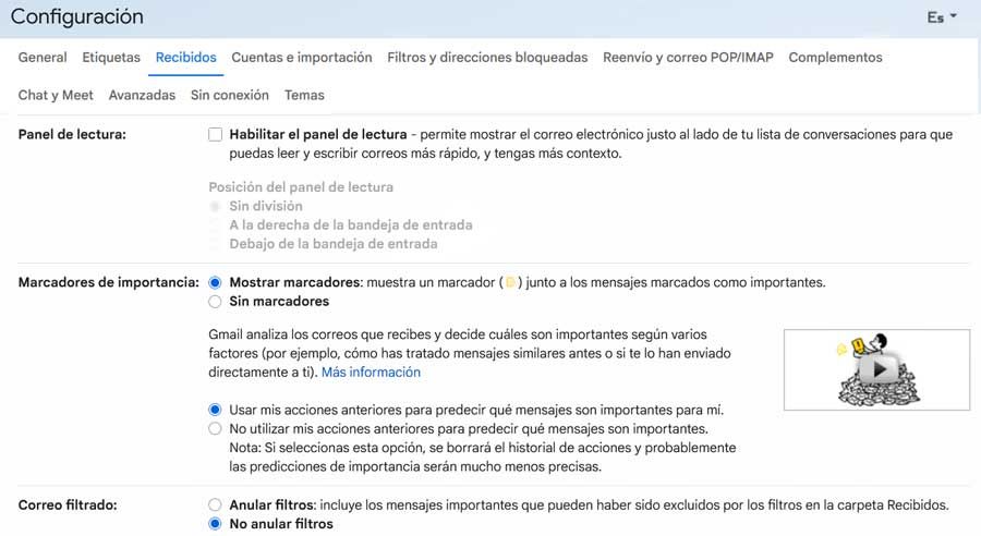 Configuration de Gmail