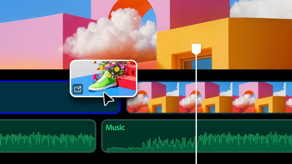 Possibilité de générer de la musique à partir d'Adobe AI.