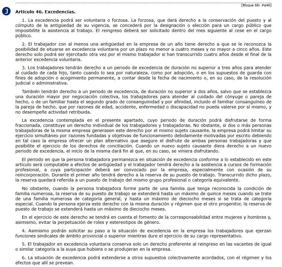 Article 46 : congés