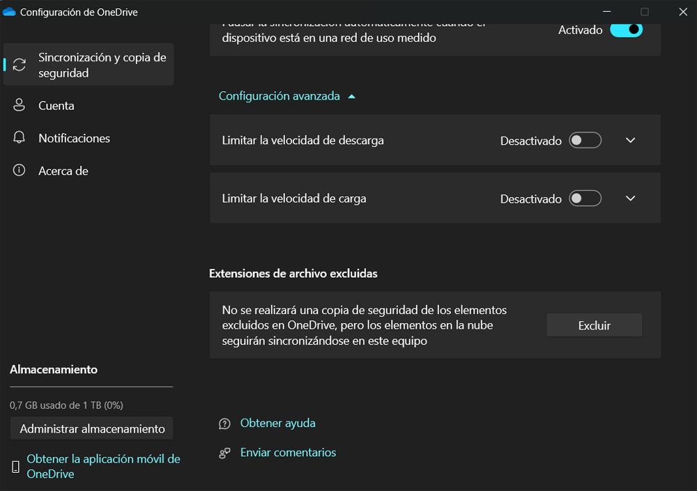 Configuration OneDrive