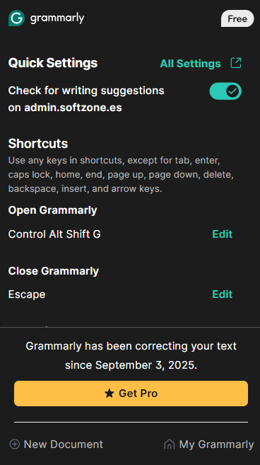 Interface grammaticale