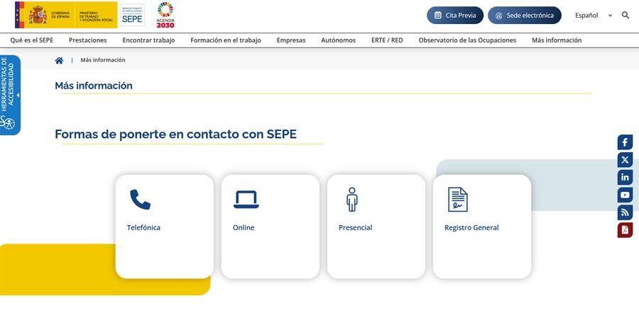 contacter différentes manières sepe