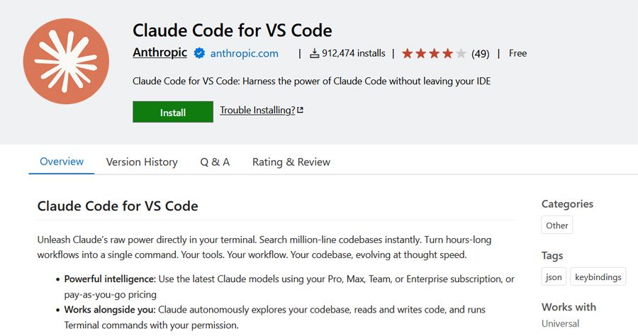 Claude ia dans le code vs