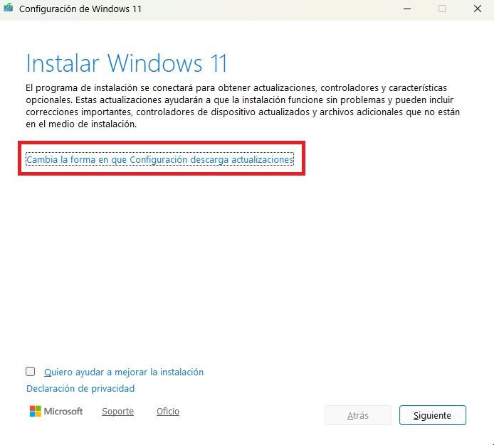 Télécharger les mises à jour du programme d'installation