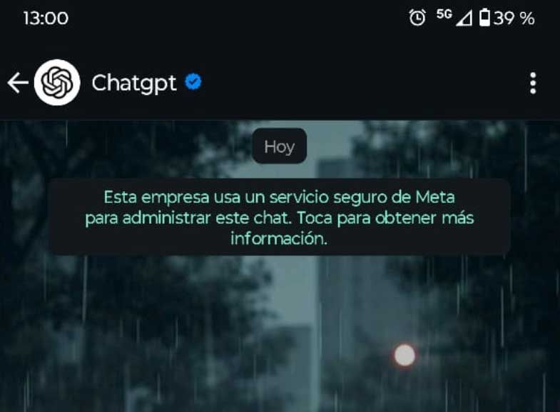 chatgpt WhatsApp