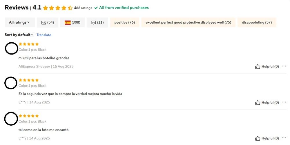 Avis sur Aliexpress
