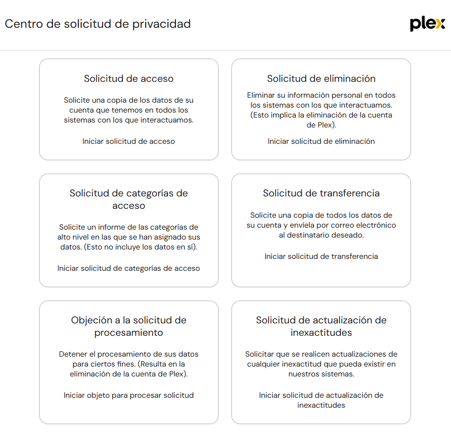 Supprimer le compte Plex
