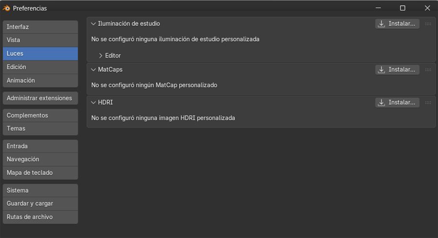 configuration du mixeur