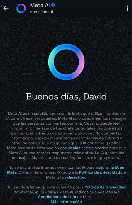 méta ai WhatsApp
