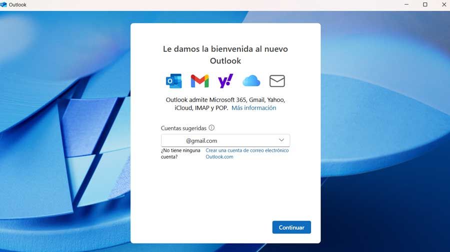 application Windows Outlook