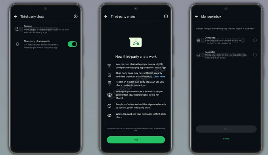 application WhatsApp tierce