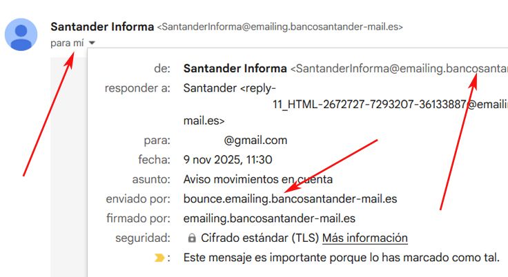 pour mes informations de courrier électronique