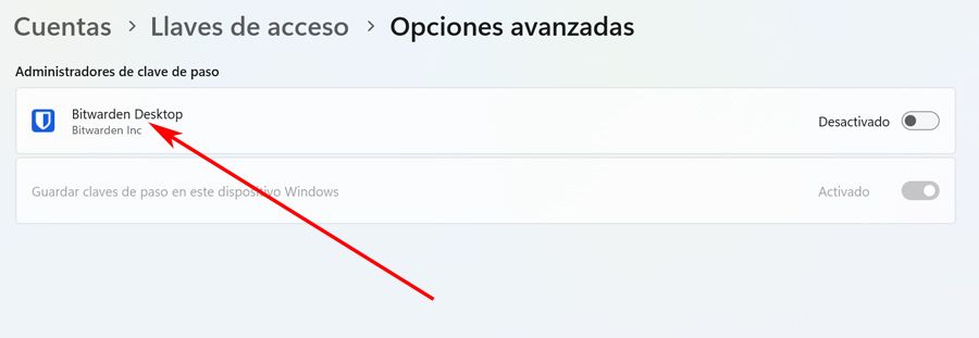 fenêtres de configuration Bitwarden