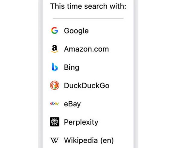 Moteurs de recherche Firefox