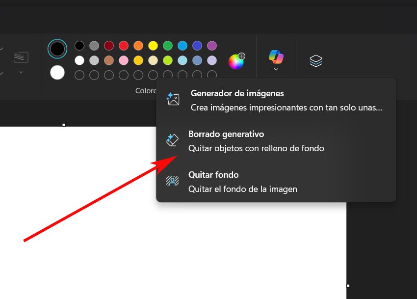 Fonctionnalités de Paint AI