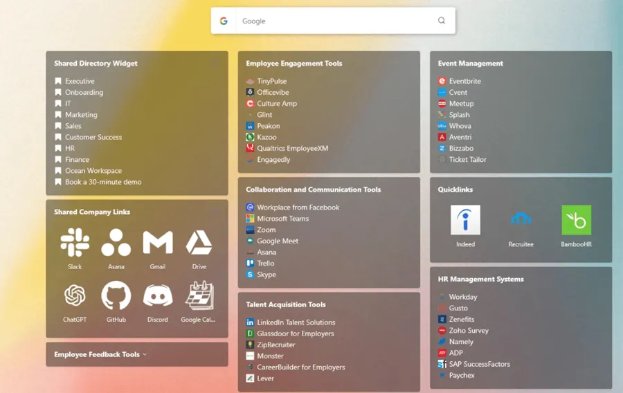 navigateur de démarrage Web