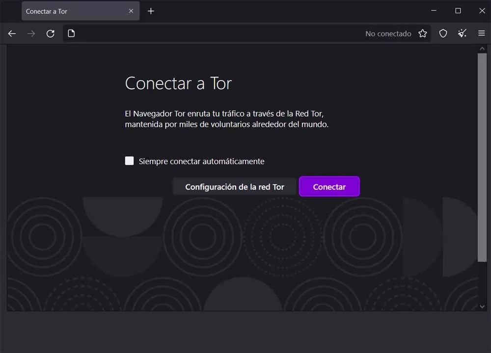 Interface principale du navigateur Tor, affichant son niveau de sécurité par défaut