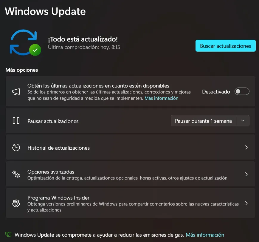 Écran Windows Update, épicentre des mises à jour du système d'exploitation Windows 11 pour gérer les mises à jour Microsoft.
