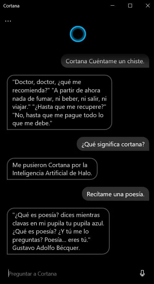 Questions sur Cortana