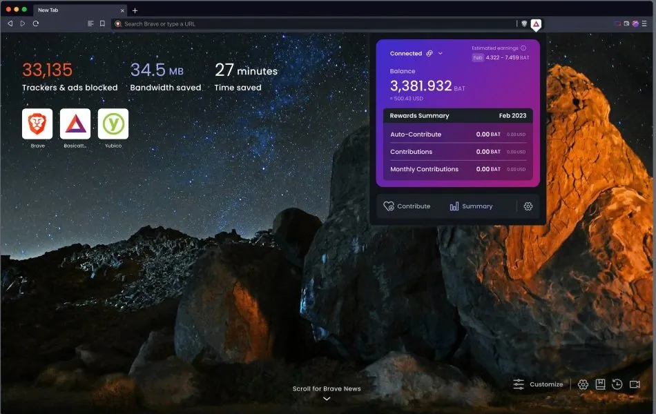 navigateur courageux