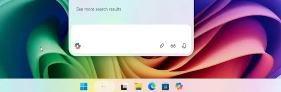 barre des tâches du copilote