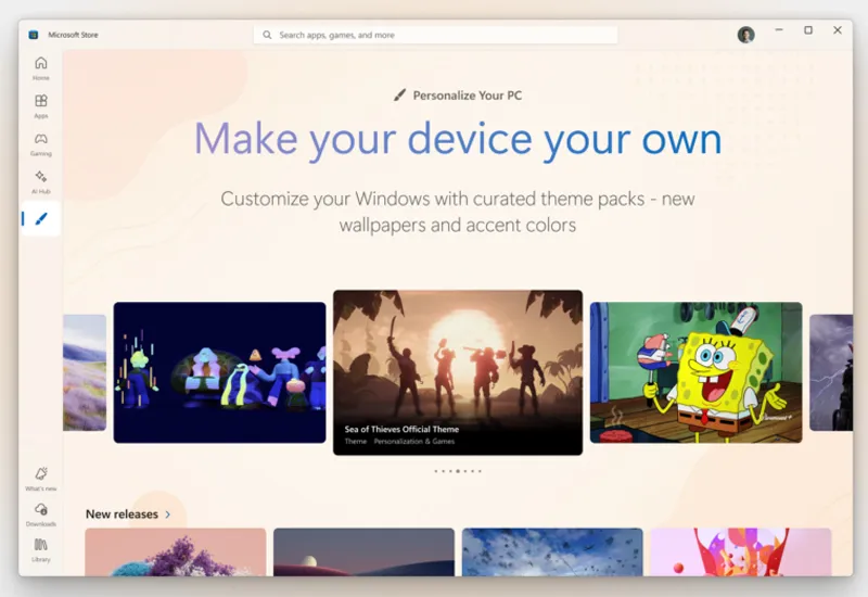 Thèmes du magasin Windows