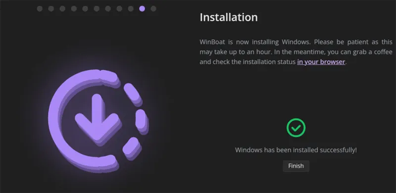 installation de bateau à voile