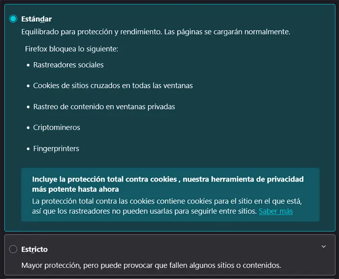 confidentialité de Firefox