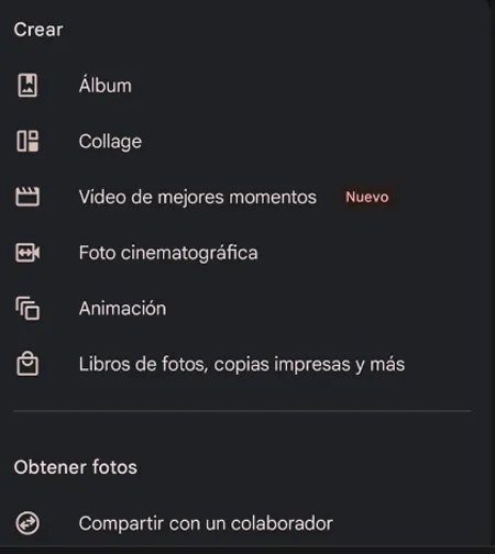 fonctions google photos