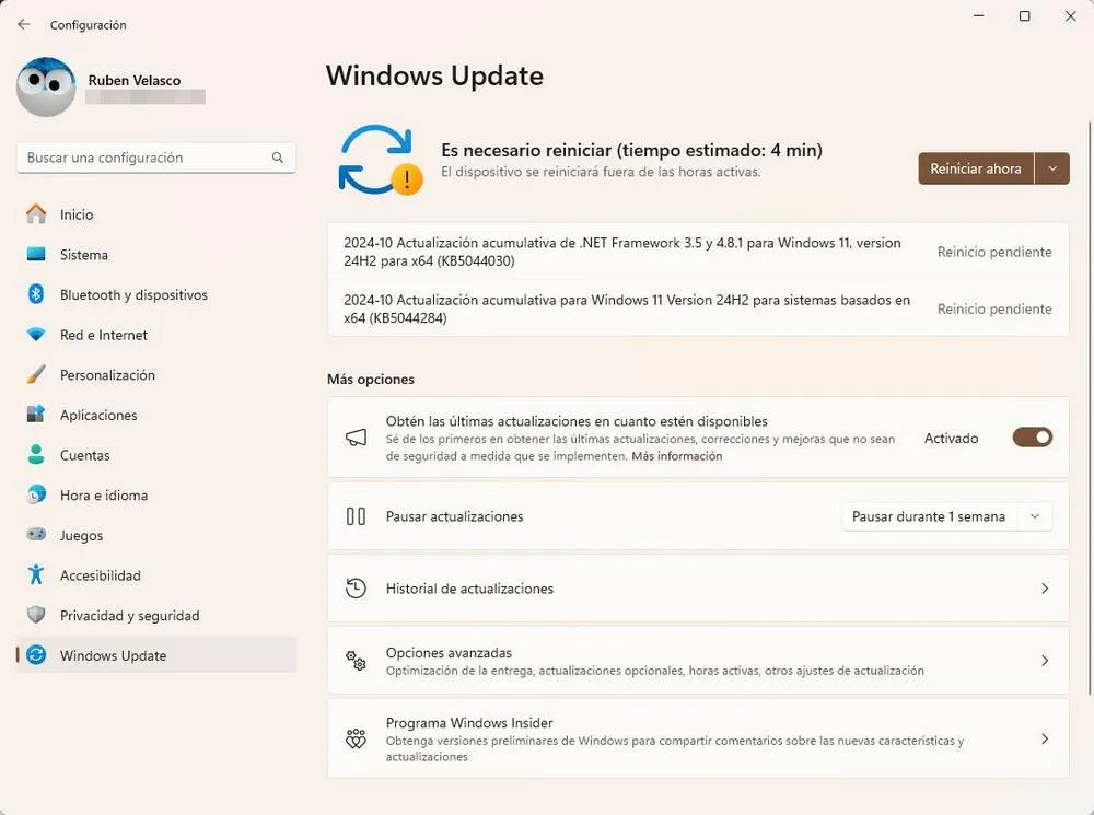 Mise à jour Windows 11 KB5044284