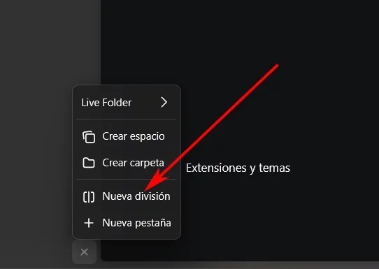 Écran partagé dans Zen Browser.