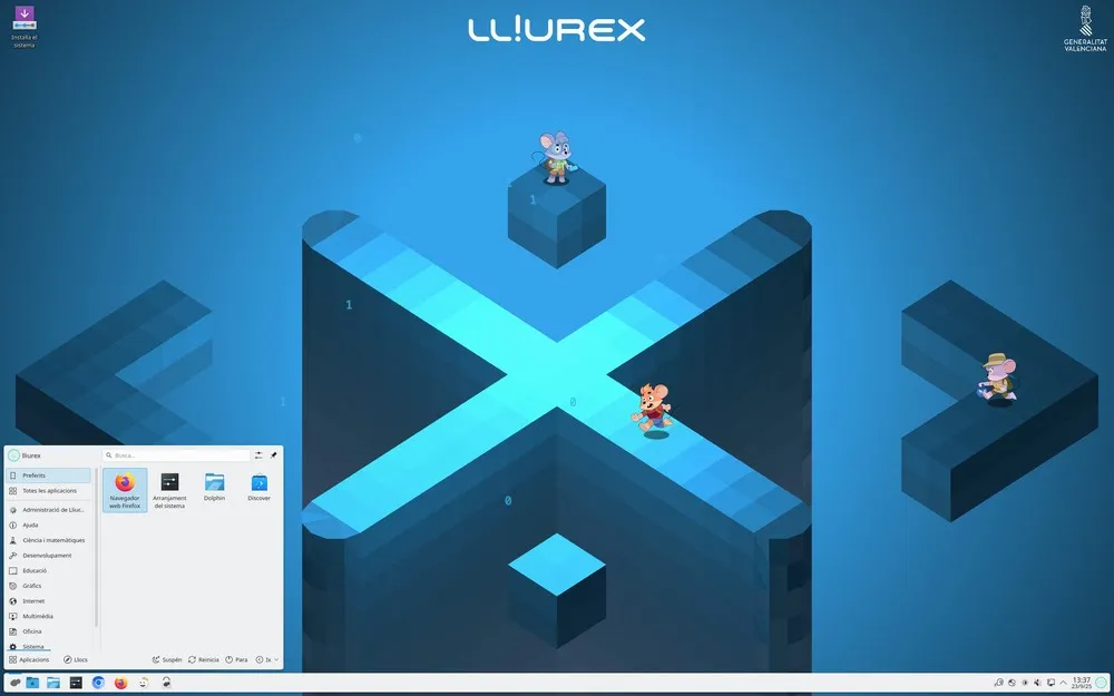 Fond d'écran LLIUREX, le Linux de Valence
