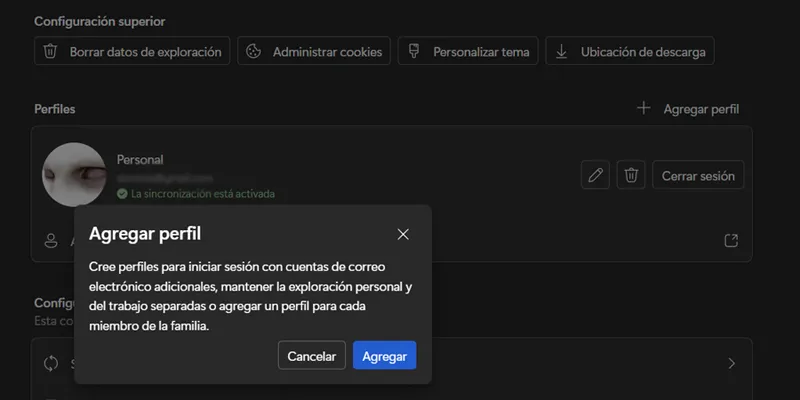 Ajouter un profil de navigateur Edge