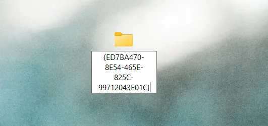 Créez un nouveau dossier Windows God Mode.