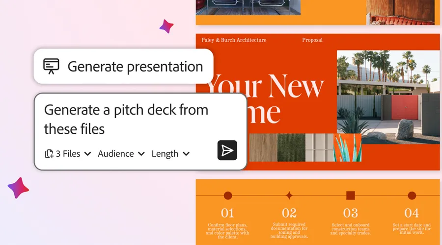 Générer une présentation Adobe AI