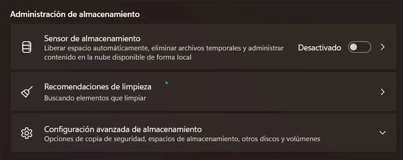 Recommandations de nettoyage de Windows 11.