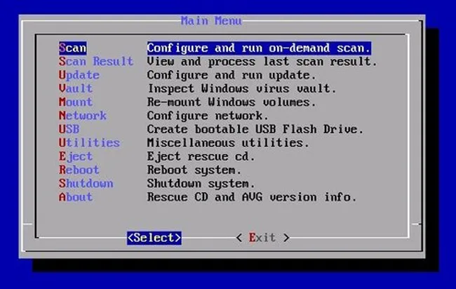 PC de démarrage de secours antivirus