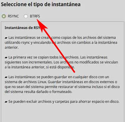 Configurer les instantanés Linux