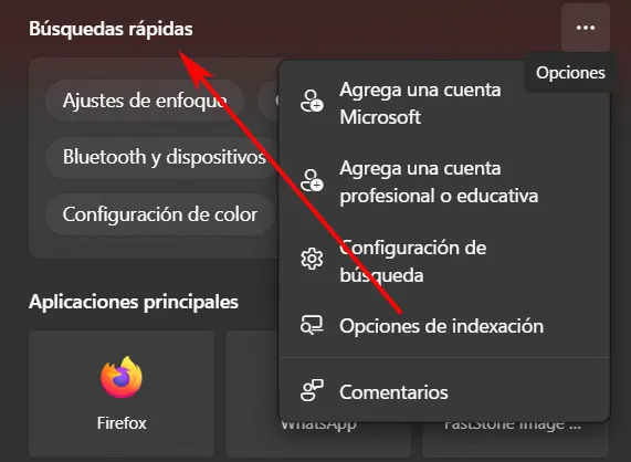 Recherchez dans la barre des tâches Windows.