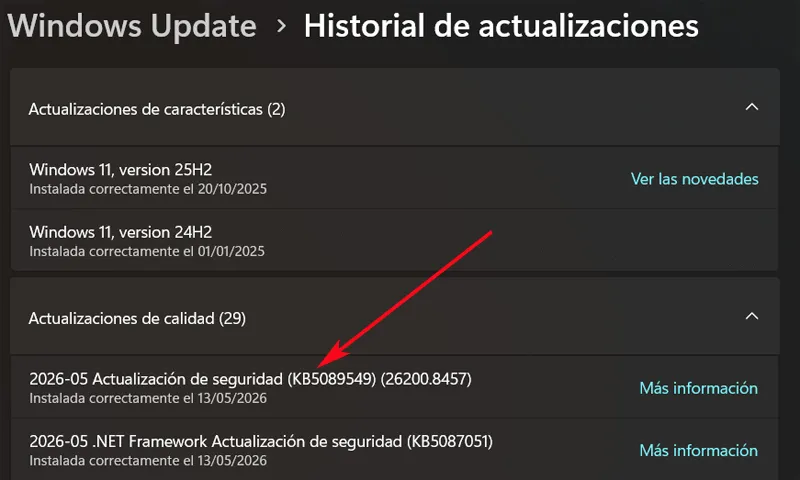 Mise à jour Windows 11 de mai 2026