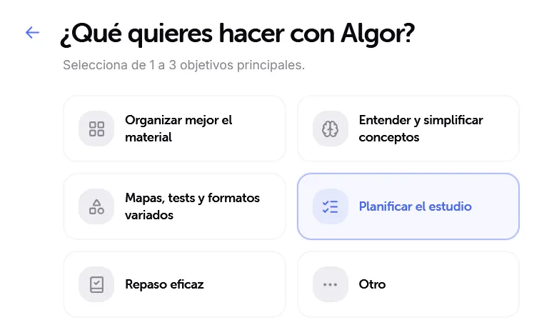 Configuration initiale d'Algor Education AI.