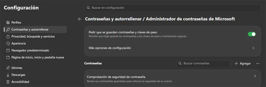 Gestionnaire de mots de passe Microsoft Edge